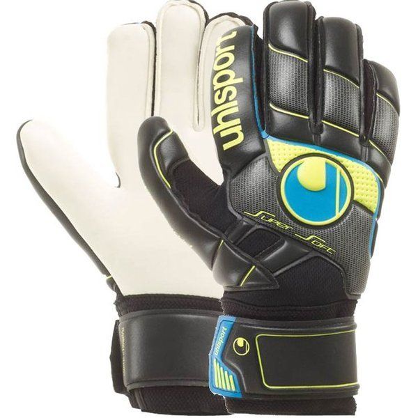 Uhlsport Goalkeeper Glove Pro Comfort Textile Black/Volt www