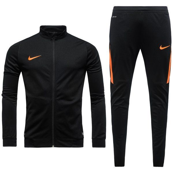Nike Tracksuit Revolution Sideline Knit Warm Up Black/Total Orange