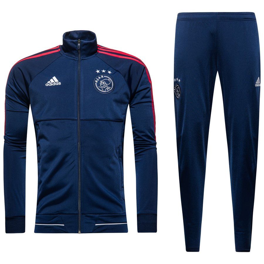 Ajax Training Suit Presentation - Dark Blue/Red Kids | Www.unisportstore.com