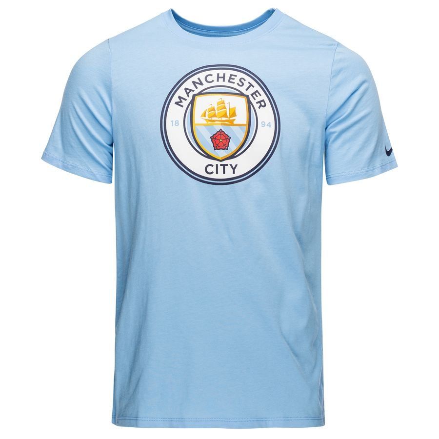 Manchester City TShirt Crest Field Blue Kids