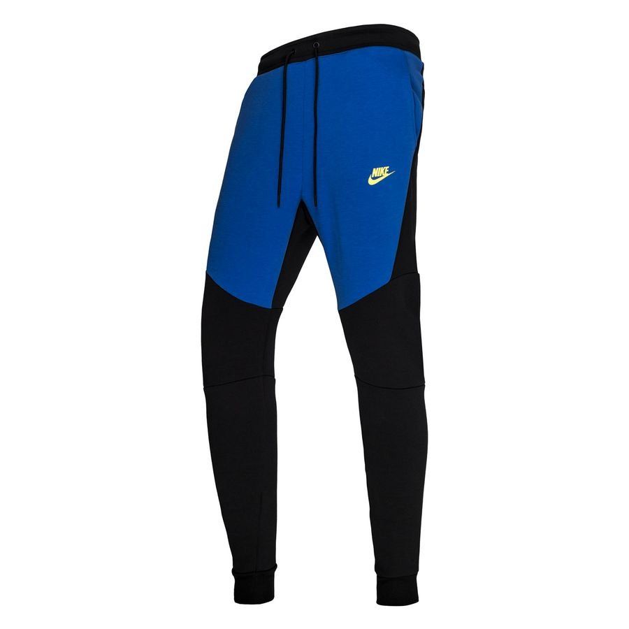 Nike Trainingsbroek Nsw Tech Fleece - Zwart/Blauw/Geel | Www.unisportstore.nl