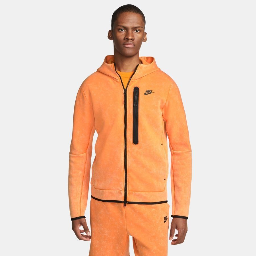 Nike Sweat à Capuche NSW Tech Fleece Orange/Noir www.unisportstore.fr