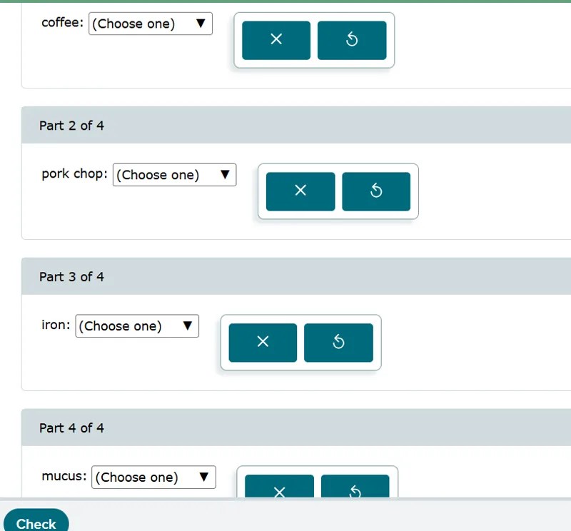 coffee (Choose one) pork chop (Choose one) iro Solvely