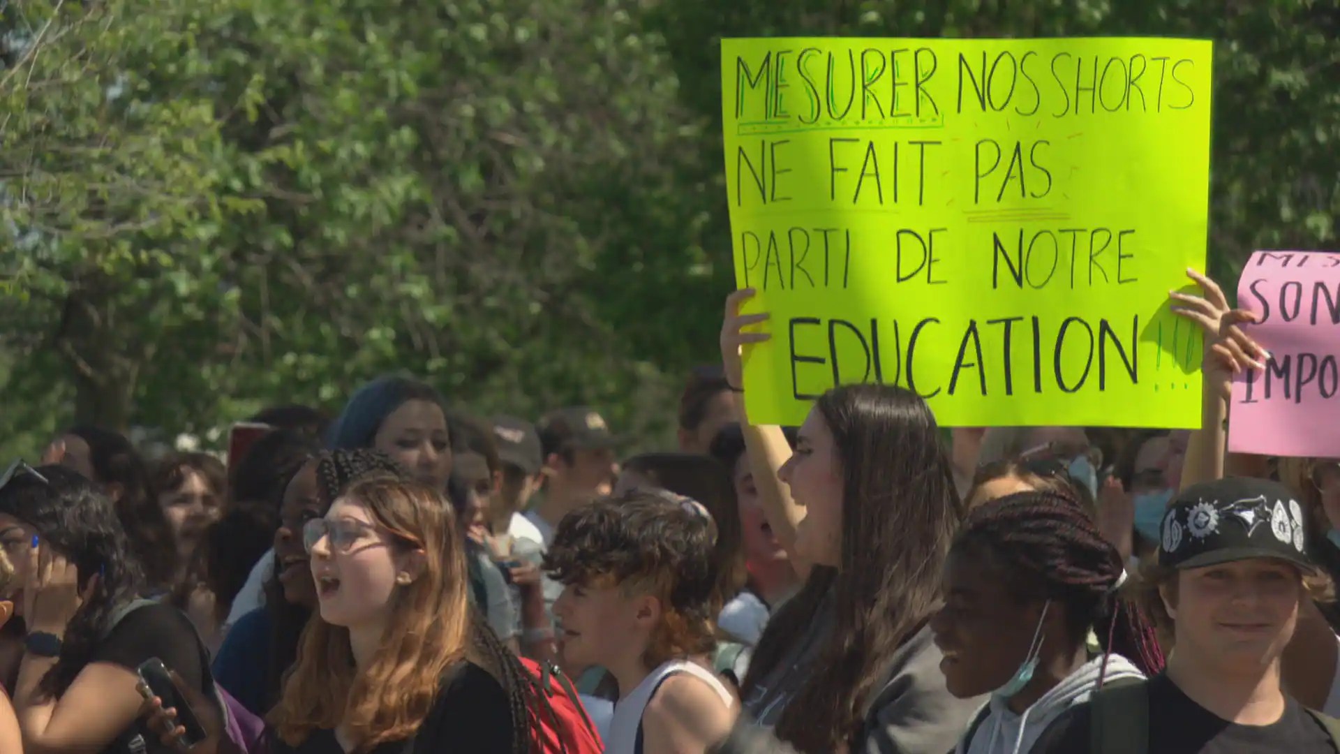 Students protest after dress code enforcement blitz at Ottawa Catholic
