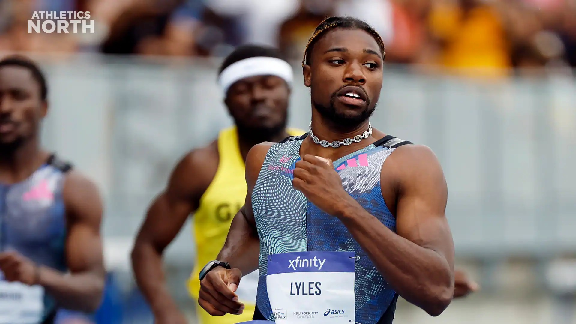 Noah Lyles matches Usain Bolt record in NYC, Para triathlete Kamylle