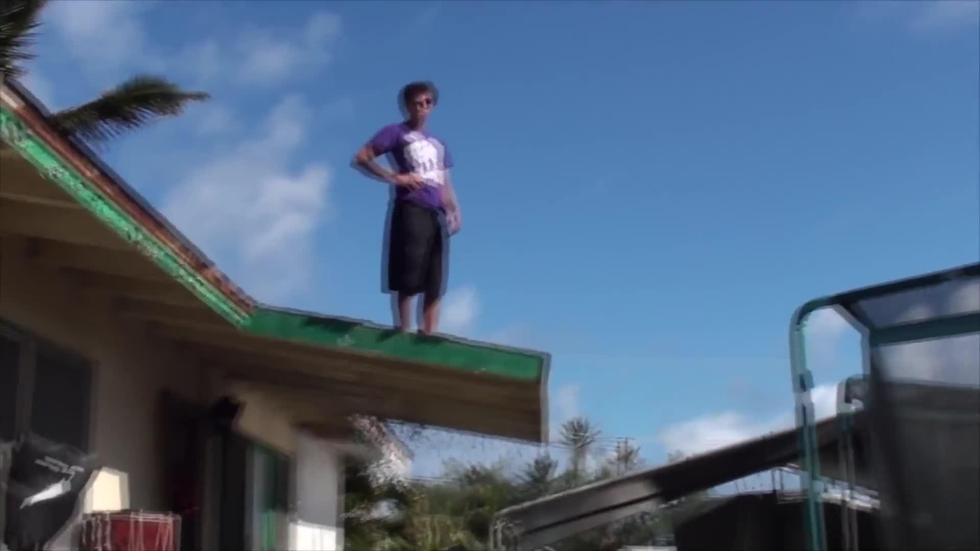 Trampoline Roof Jump Jukin Media Inc