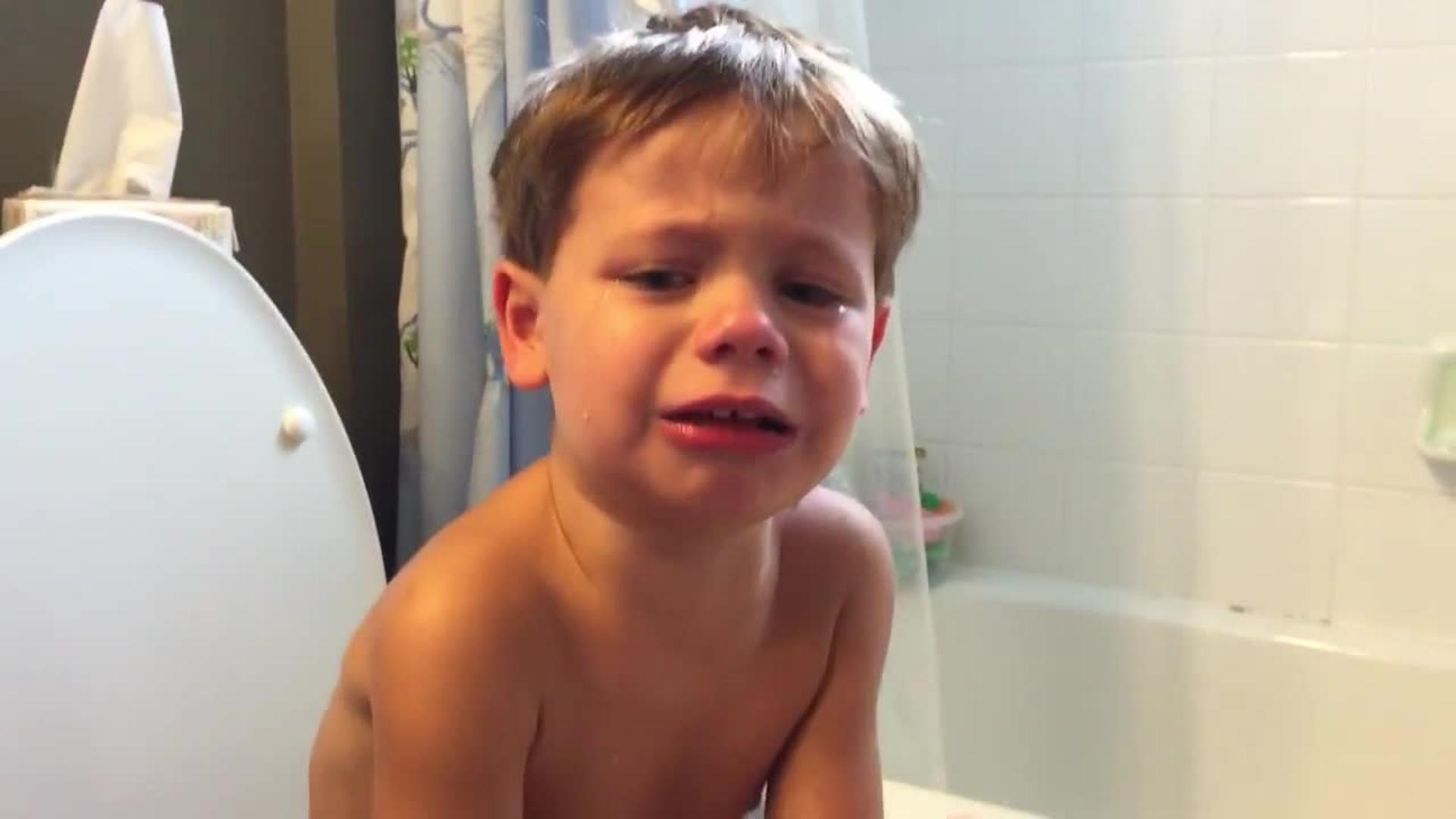 Kid Cries on Toilet Over ChickFilA Being Closed on Sundays Jukin