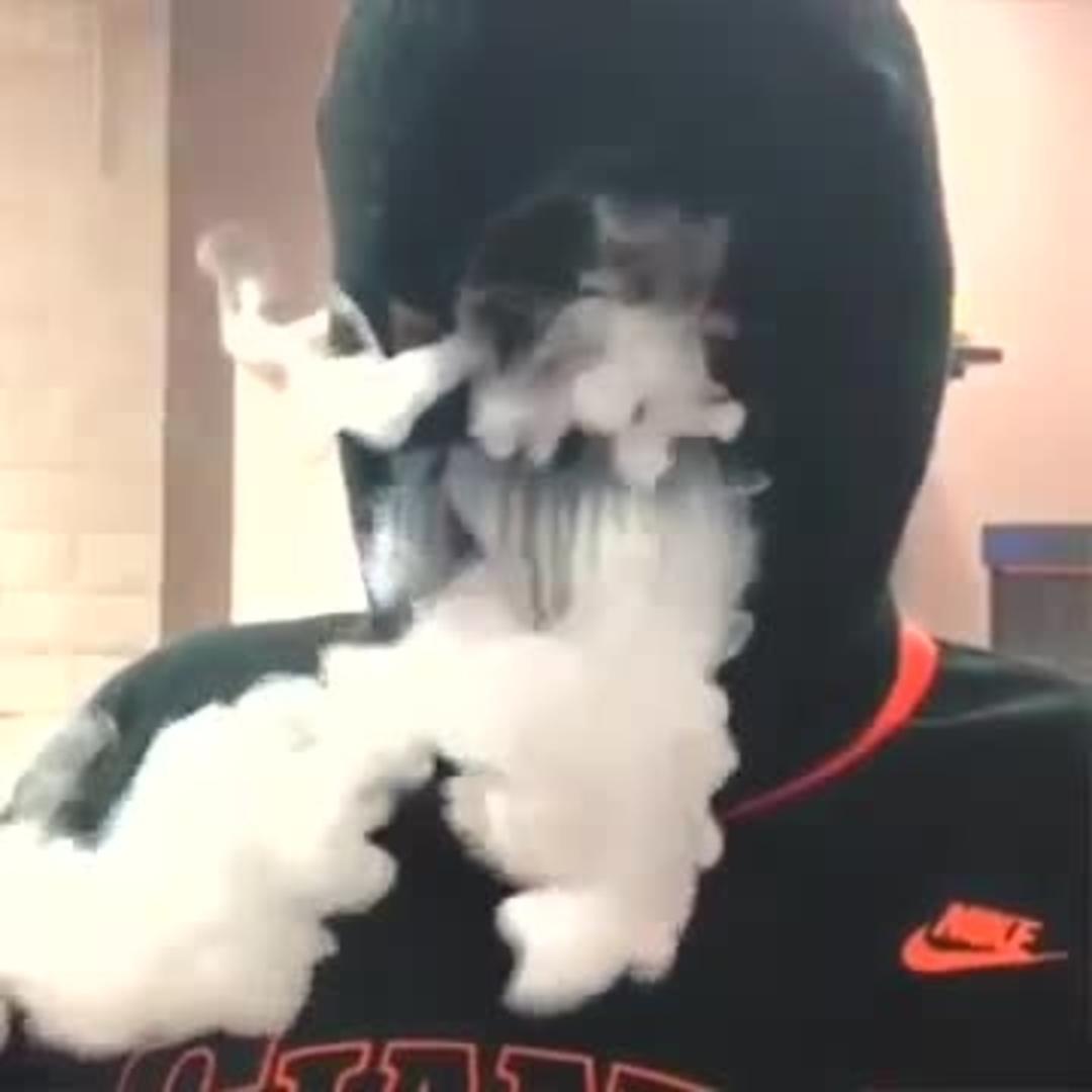 Guy Vapes While Wearing a Ski Mask Jukin Licensing