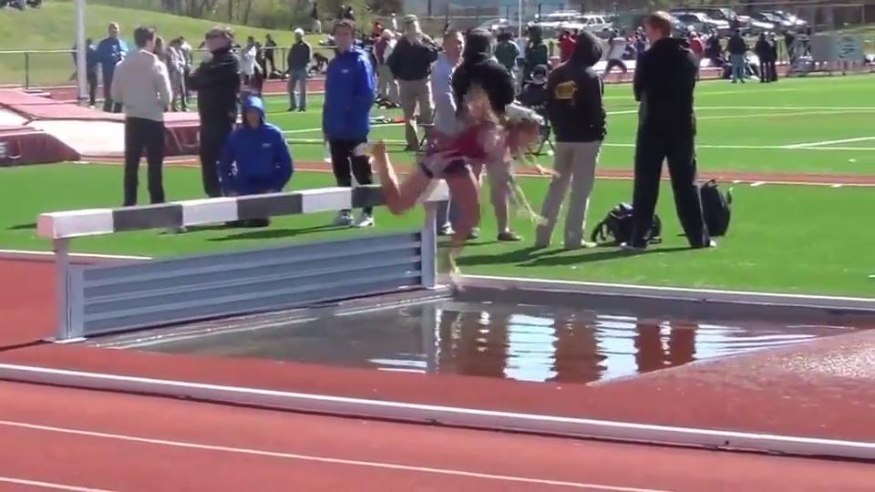 Girl Crashes into Steeplechase and Falls into Water Jukin Media Inc