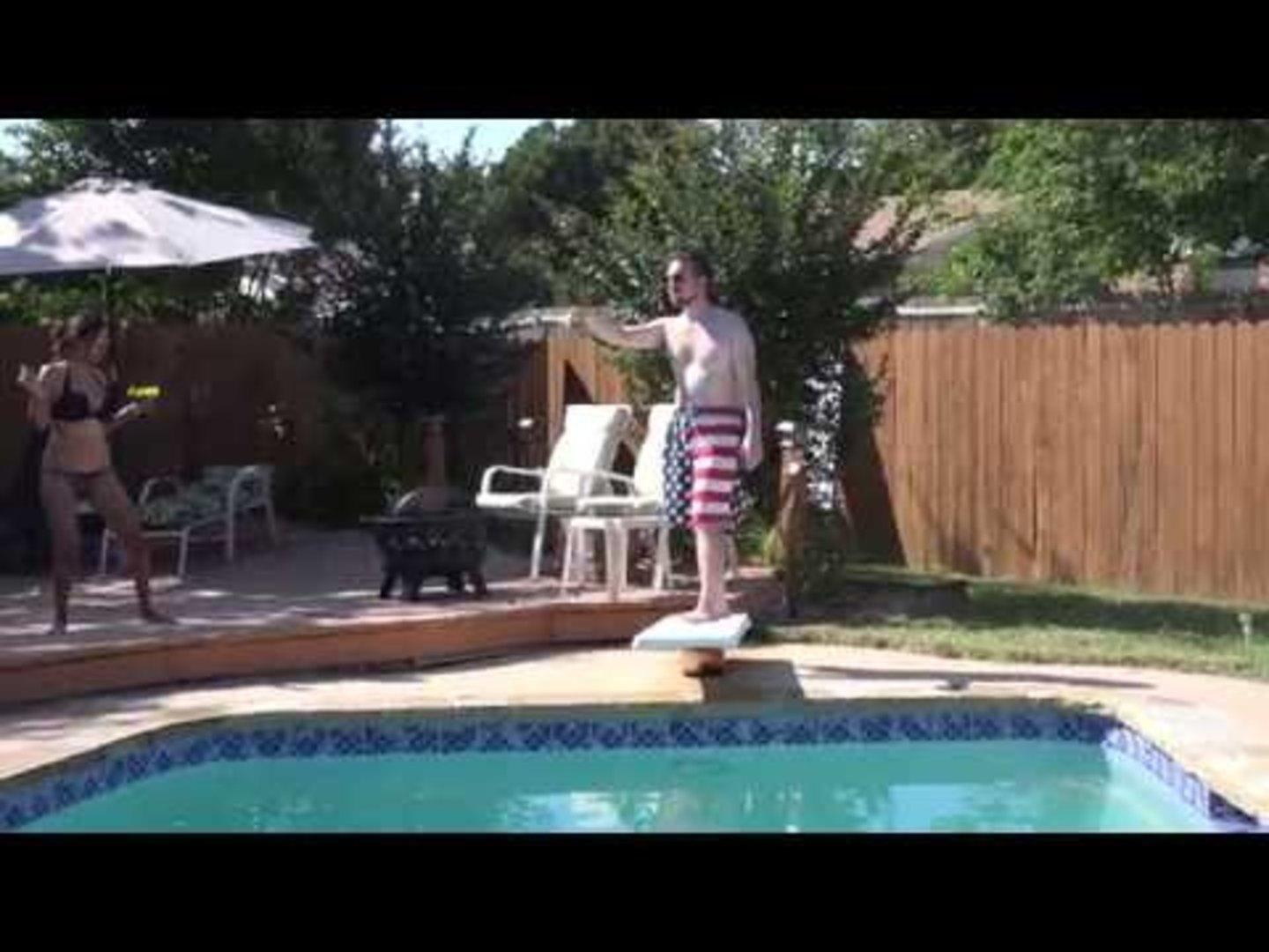 Girl Loses Bikini Bottom in Waterfall Pool Jukin Media Inc