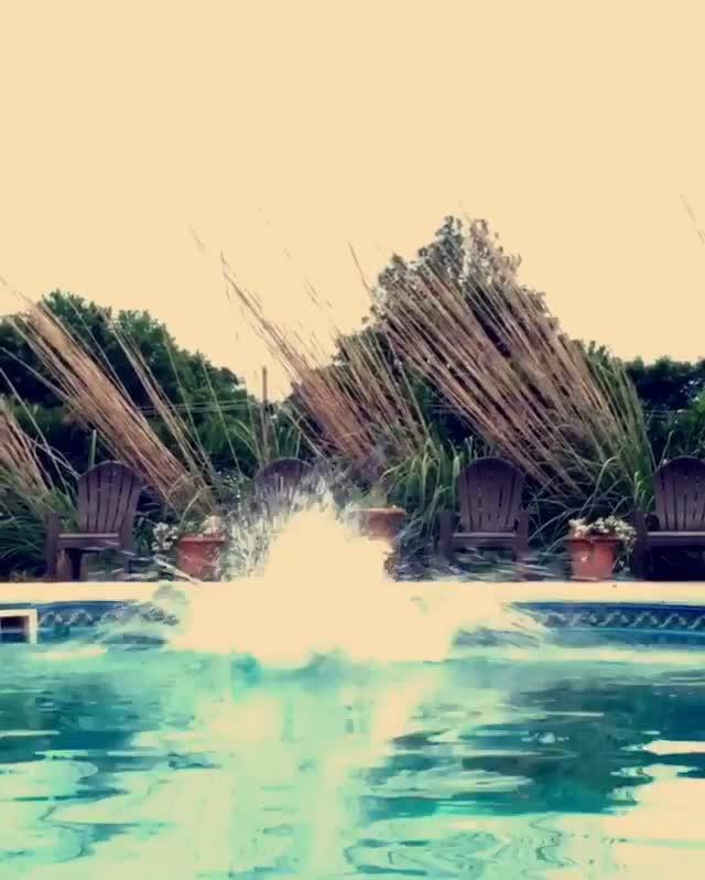 Girl Loses Bikini Bottom in Waterfall Pool Jukin Media Inc