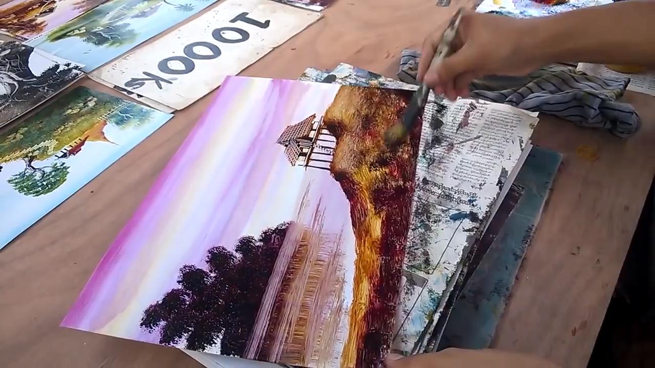 Street Artist Paints Waterfall Piece Jukin Media Inc