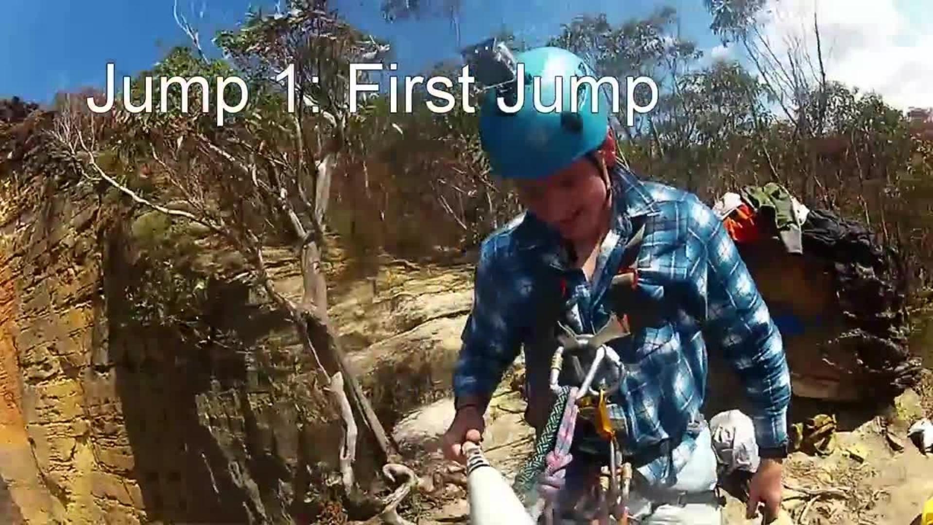 Hanging Rock Rope Swing POV Jukin Licensing