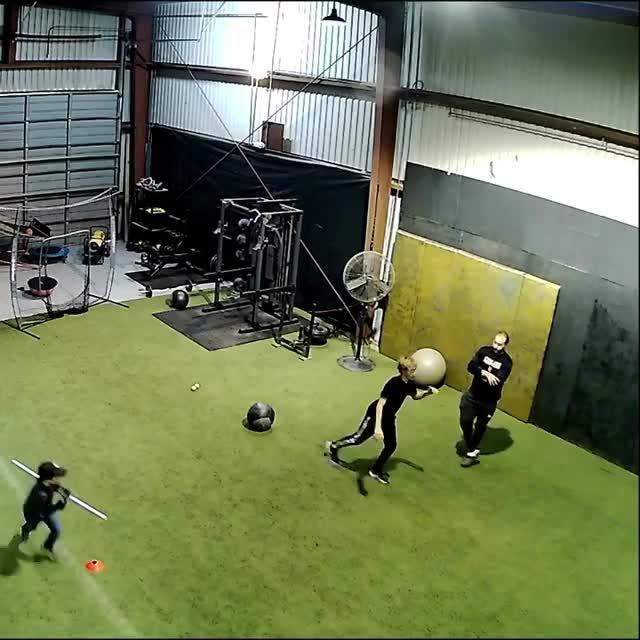 Kid Practicing Throwing Ball Against Wall Hits Coach in Crotch Jukin