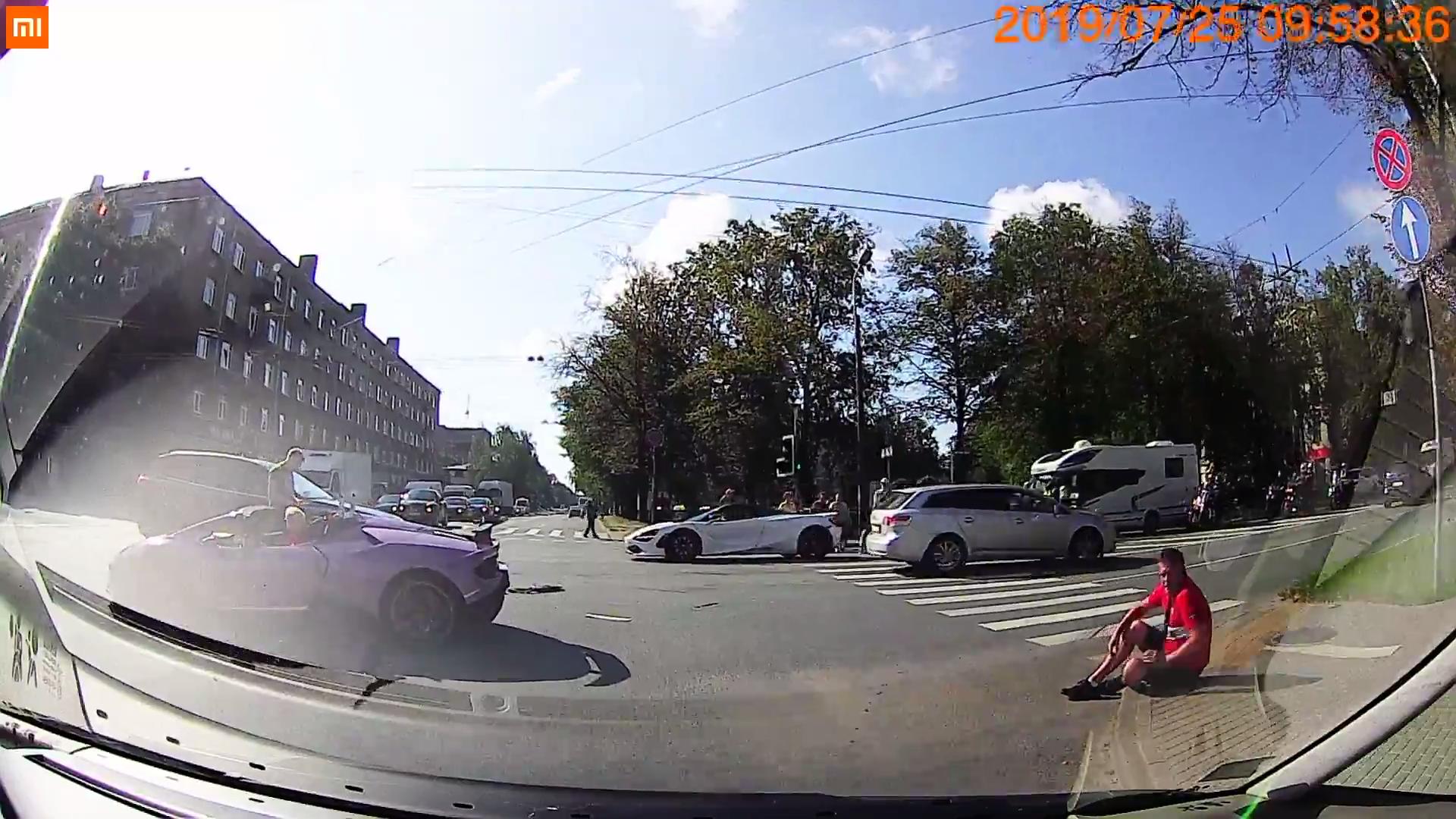 Sports Car Crashes and Gets Hung on Fence in Las Vegas Jukin Media Inc