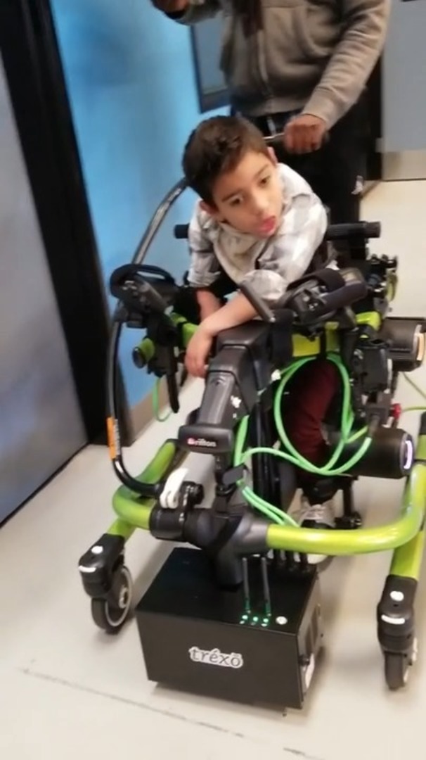 6YearOld with Cerebral Palsy Walks Thanks to Robotics Jukin Licensing