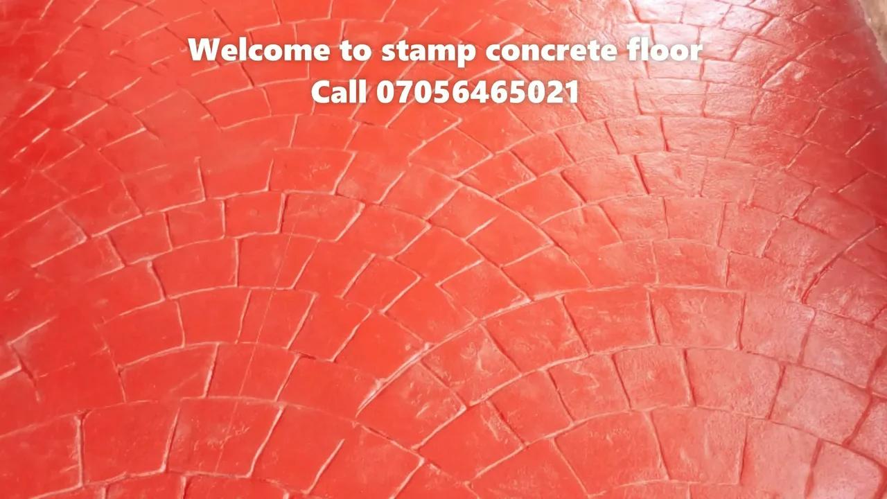 Stamp concrete floor
