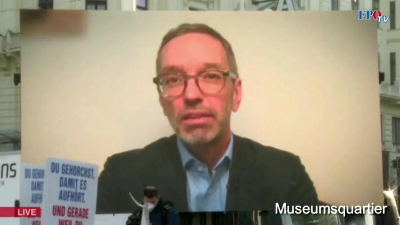 Herbert Kickl spricht in Wien