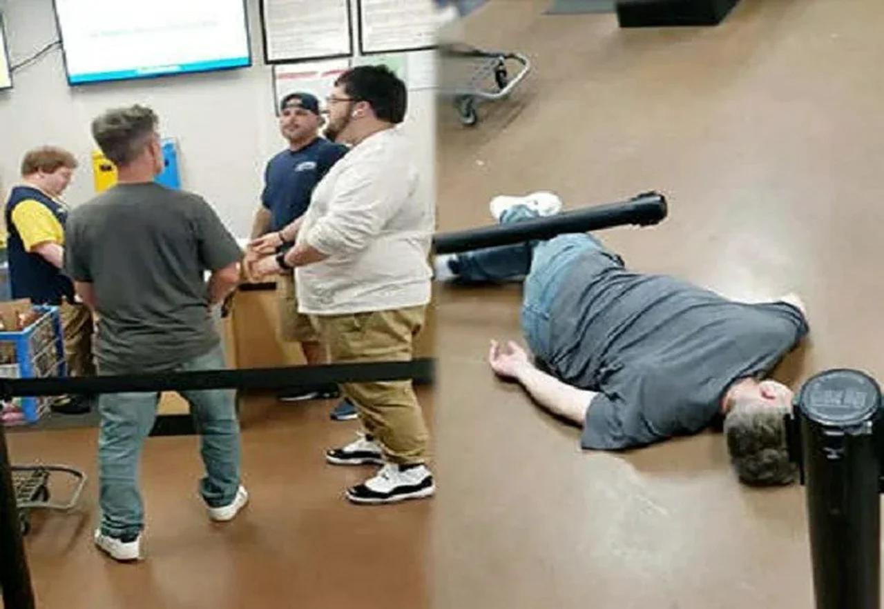 Walmart Customer Gets Knocked Out With A Mean Left Hook After Picking A