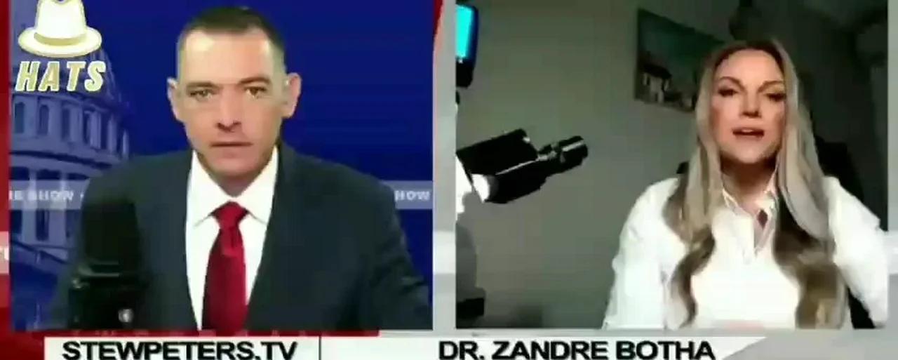 Dr. Zandre Botha shows us images of Convid vaccinated blood.