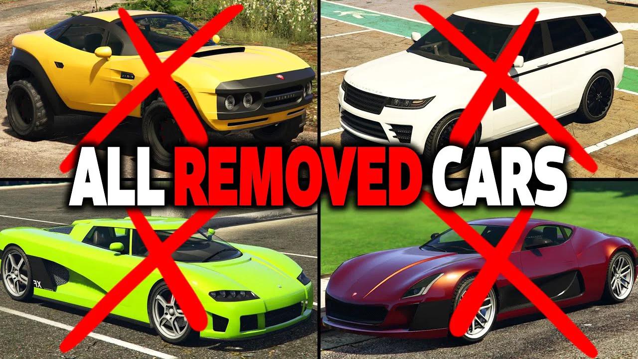 GTA 5 Online ALL REMOVED CARS (Rockstar Games Removes Cars From GTA