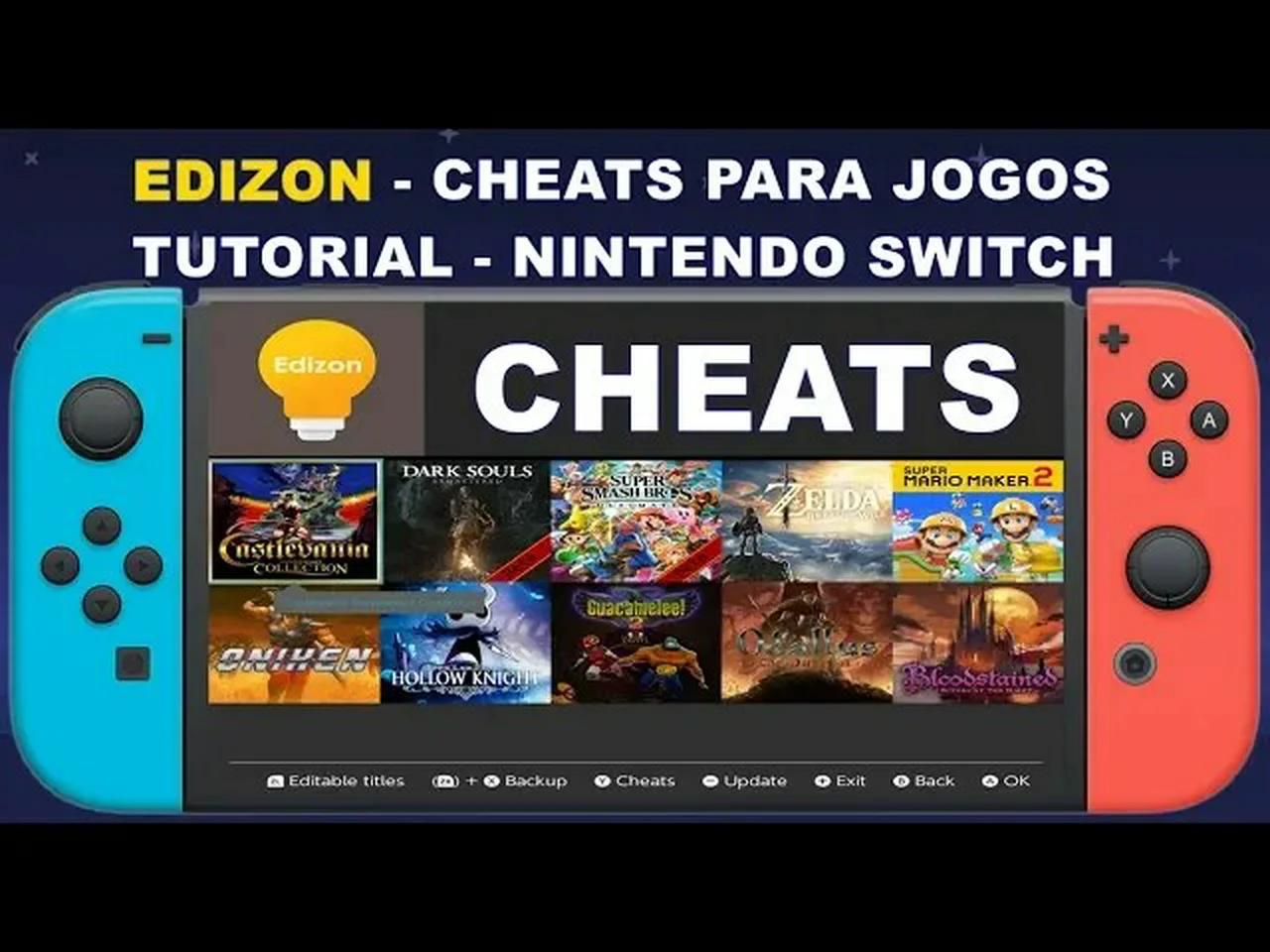 EDIZON CHEATS JOGOS NINTENDO SWITCH TUTORIAL