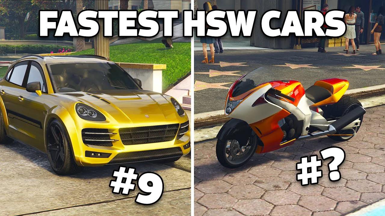 GTA Online Best & Fastest HSW Cars (Ranked by Top Speed)