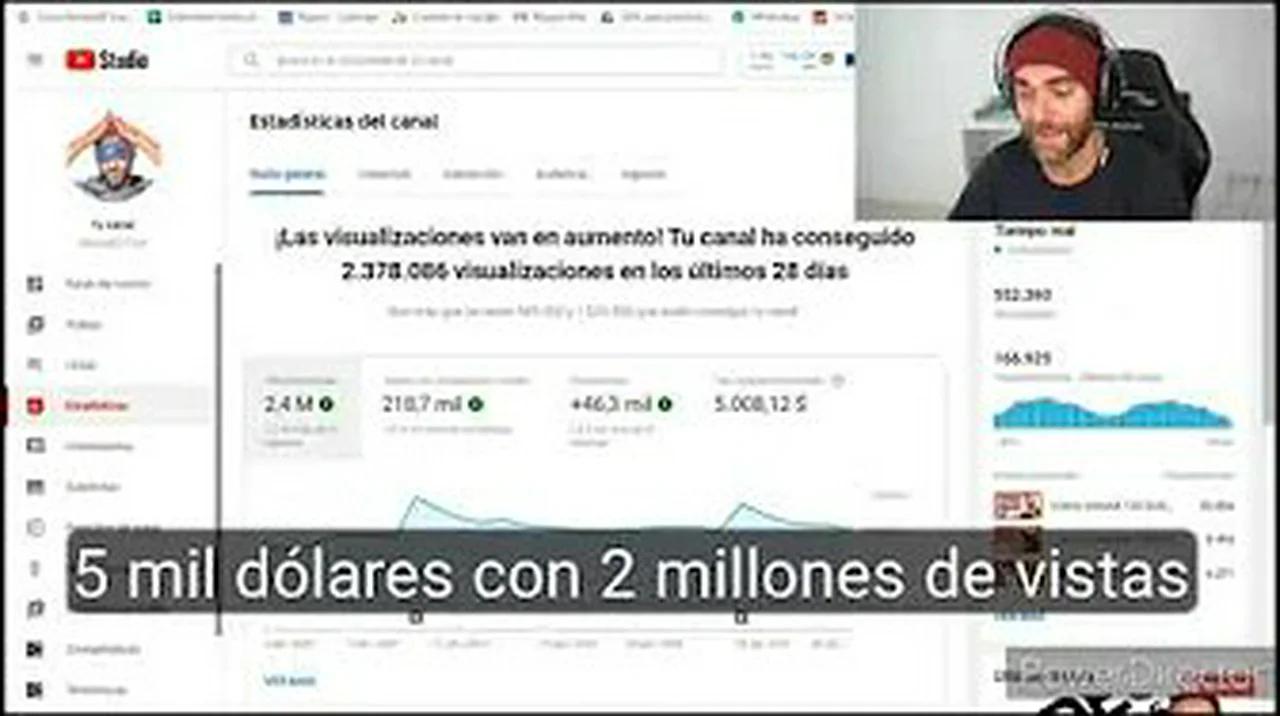 cuanto paga YouTube por visitas mostrando comprobante de pago mi