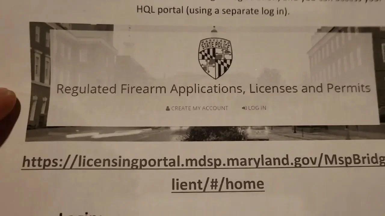 Maryland Wear and Carry Permit