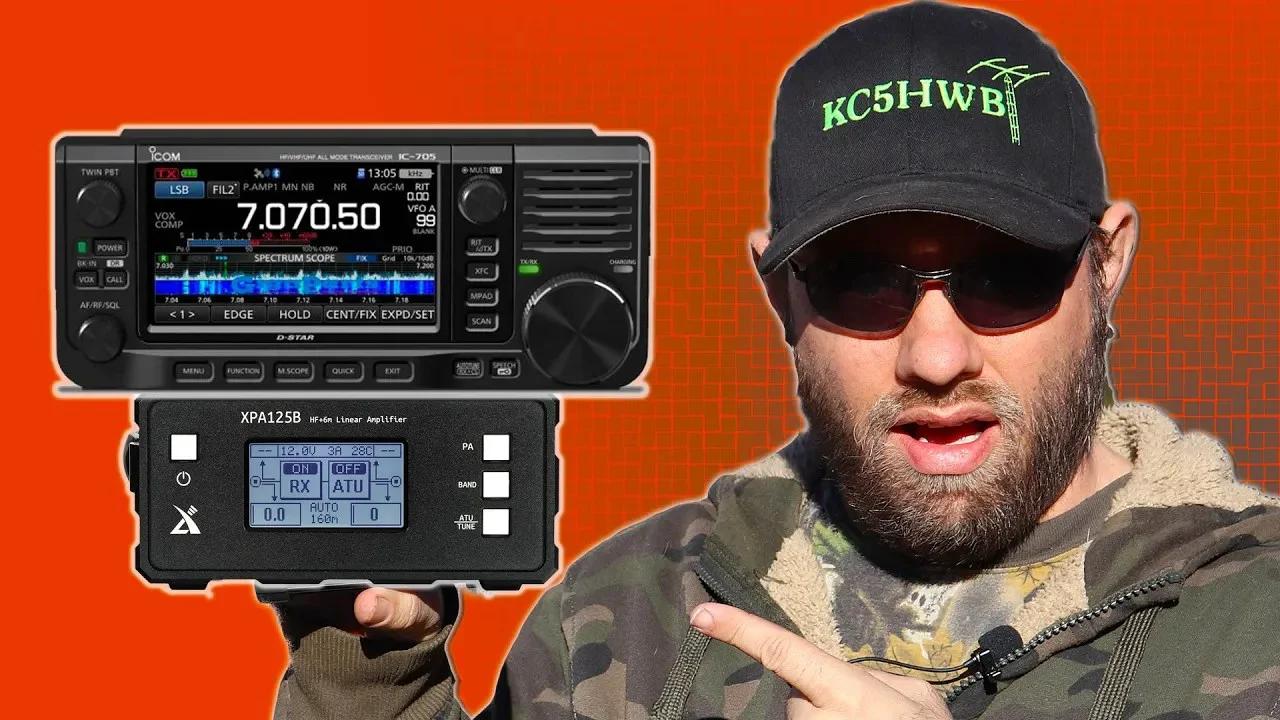 How to use the IC705 with the Xiegu XPA125B Amp for HF Ham Radio