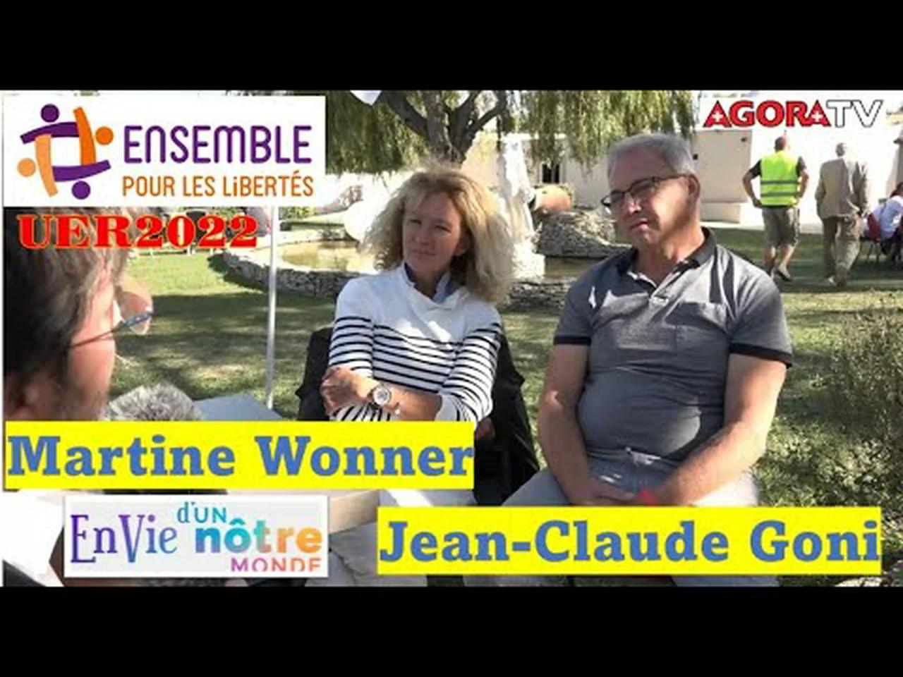 Martine Wonner et JeanClaude Goni à l'Université d'Eté Résistante