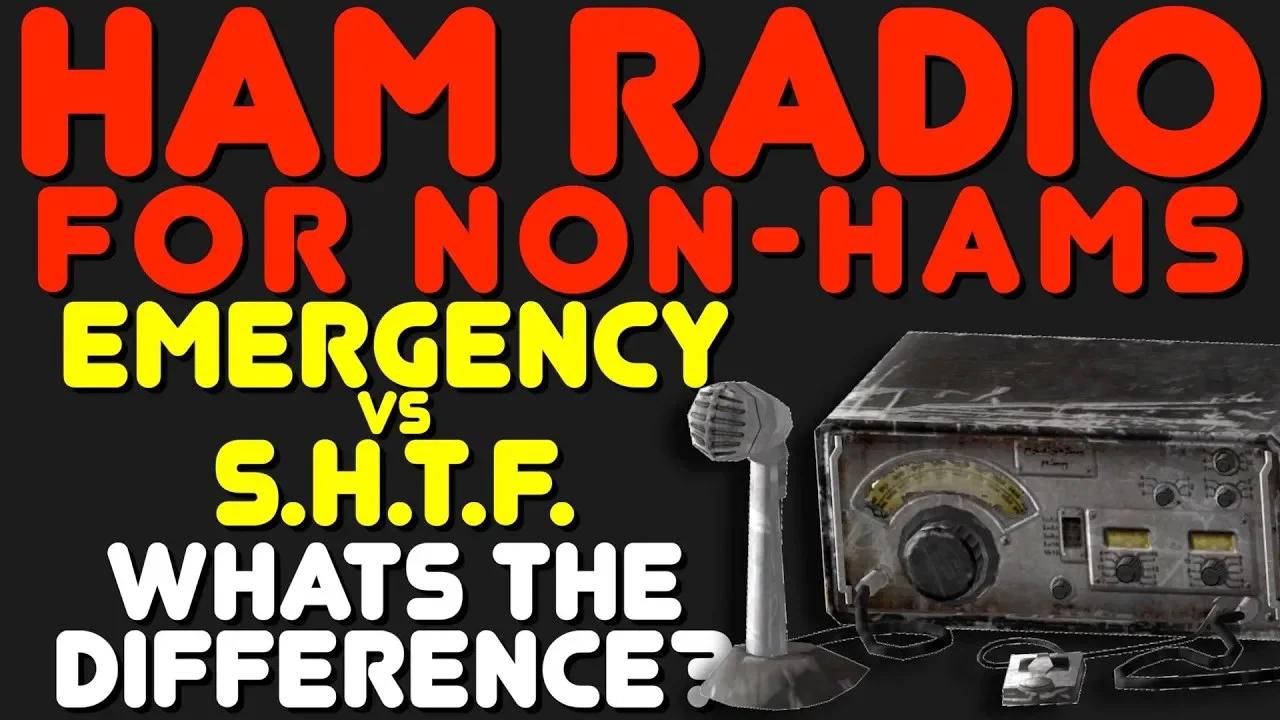 Emergency Communications VS SHTF Comms On Ham Radio Using A Ham Radio