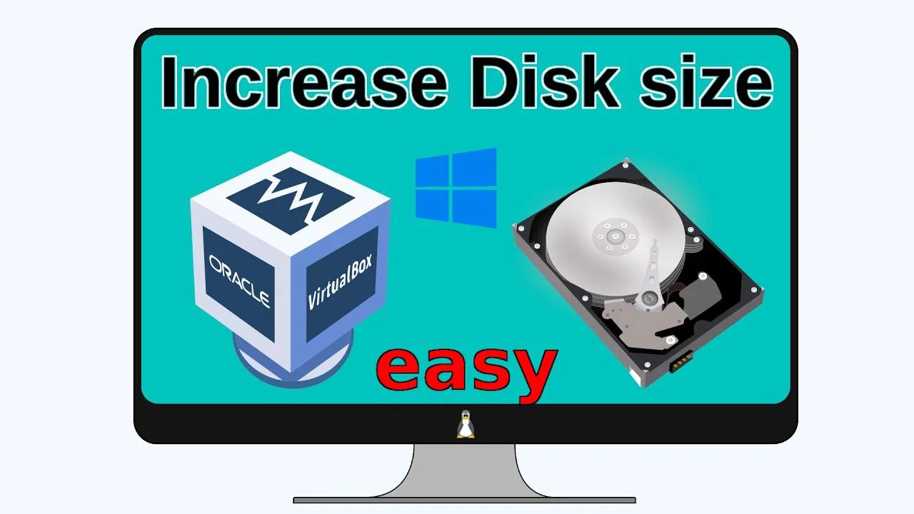 VirtualBox increase Disk size