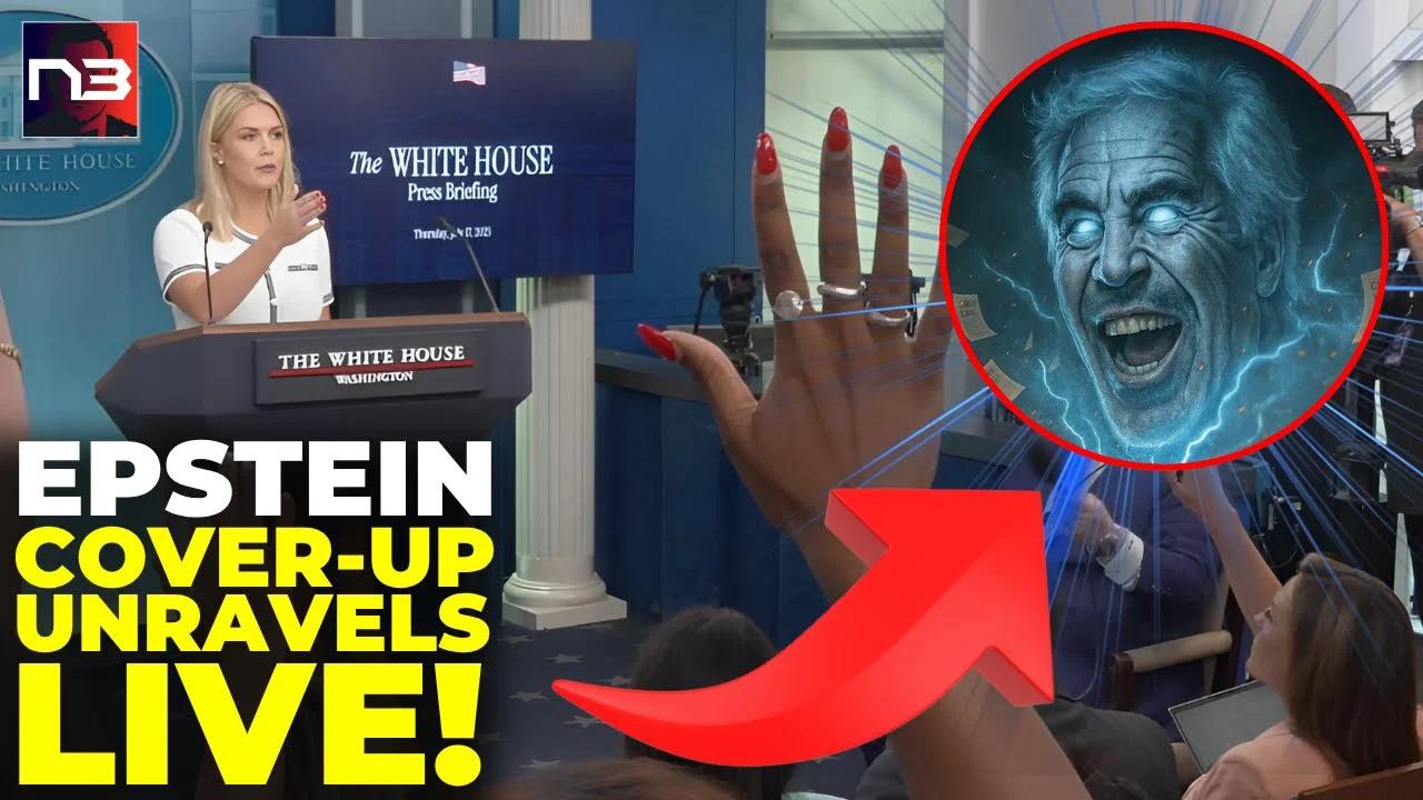Exclusive EPSTEIN CoverUp UNRAVELS Live Press SWARMS Karoline Who