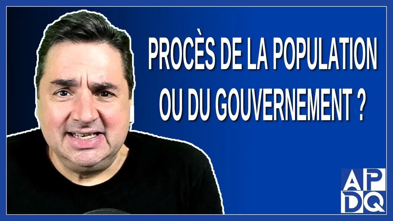Procès de la population ou du gouvernement