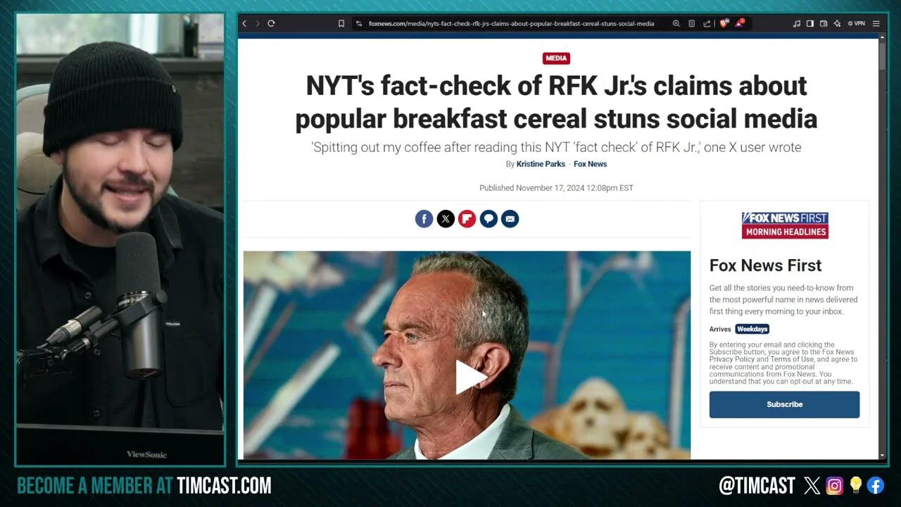 NYT ROASTED For CRINGE Fake Fact Check PROVING RFK JR RIGHT, Claim Hes
