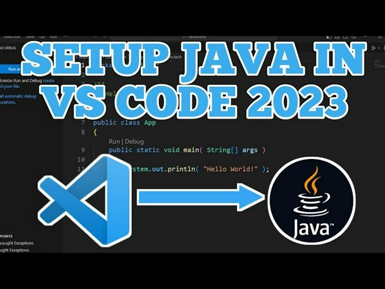How to setup Java in Visual Studio Code Java Extension for VS Code 2023