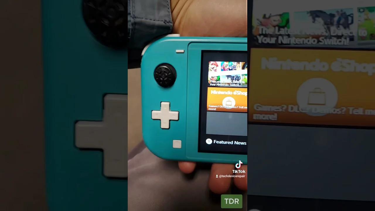 Water damaged Nintendo Switch Lite!