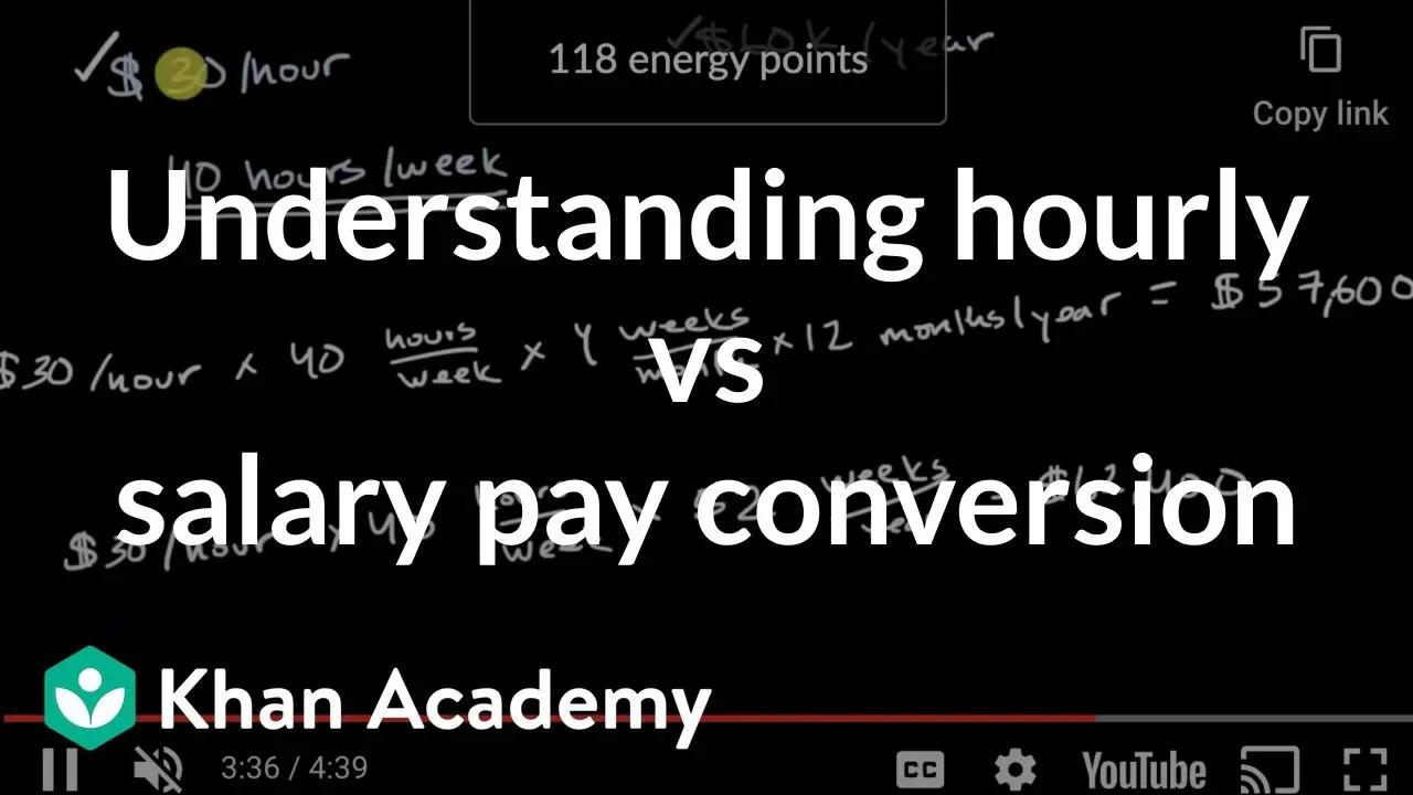 Understanding hourly vs salary pay conversion | Employment | Financial
