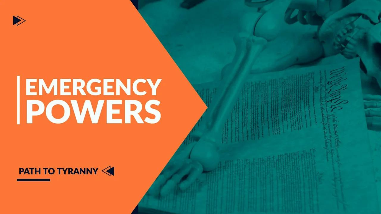 Emergency Powers 8 Stages of Tyranny