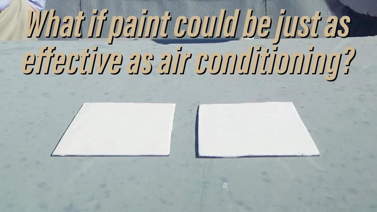 The world's whitest paint is as effective in cooling as an airconditioner