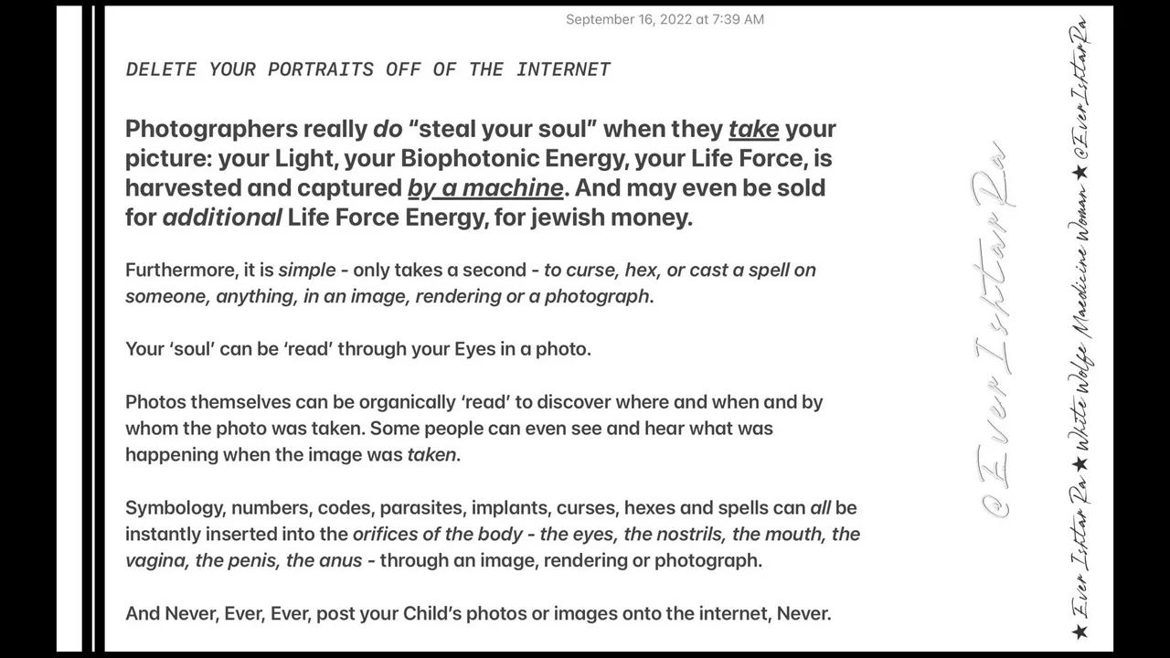 Photographers really DO “Steal Your Soul” when they TAKE Your Picture