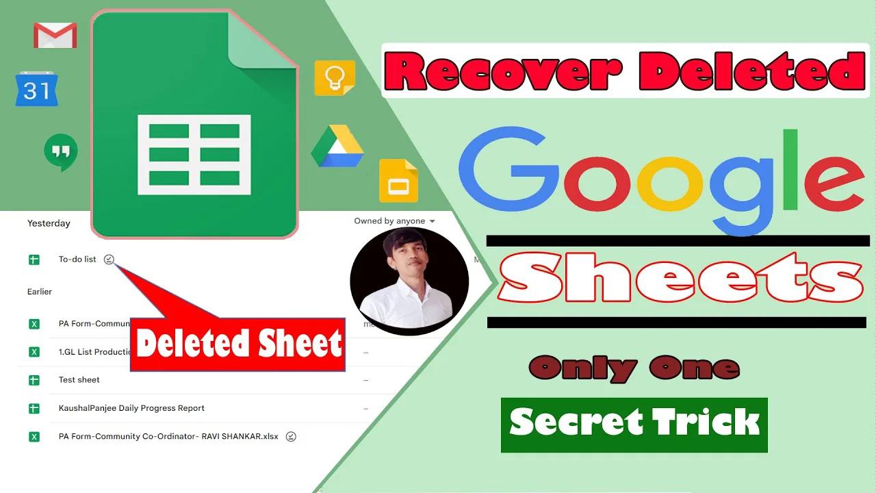 How To Recover a Deleted Google Sheet Recover Deleted Google(03)