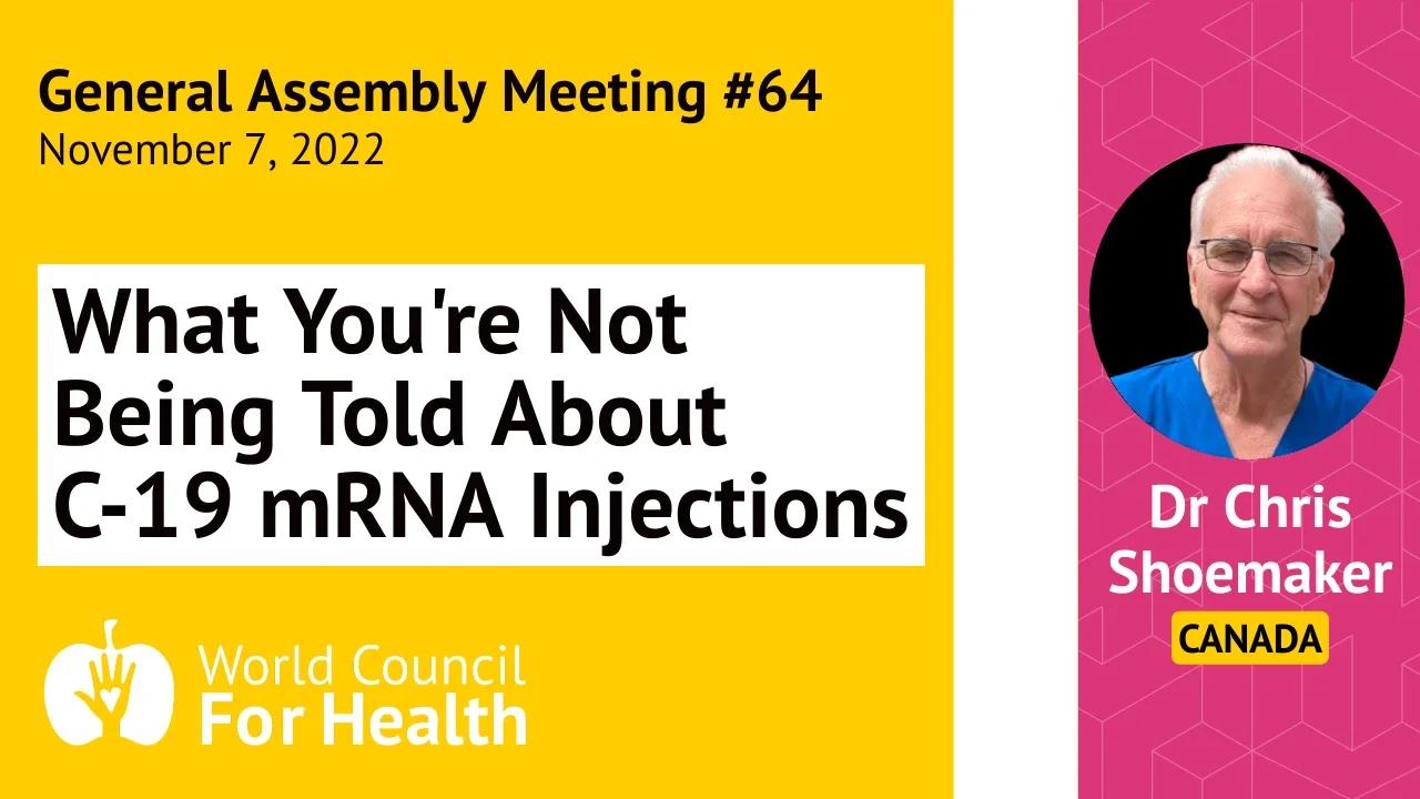 Dr Chris Shoemaker What You're Not Being Told About Covid19 mRNA