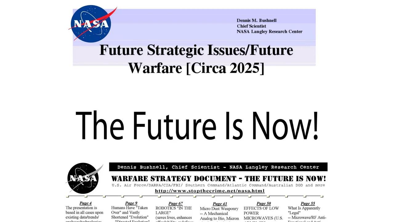 The Future is now! NASA war document Future Strategic Issues(04)