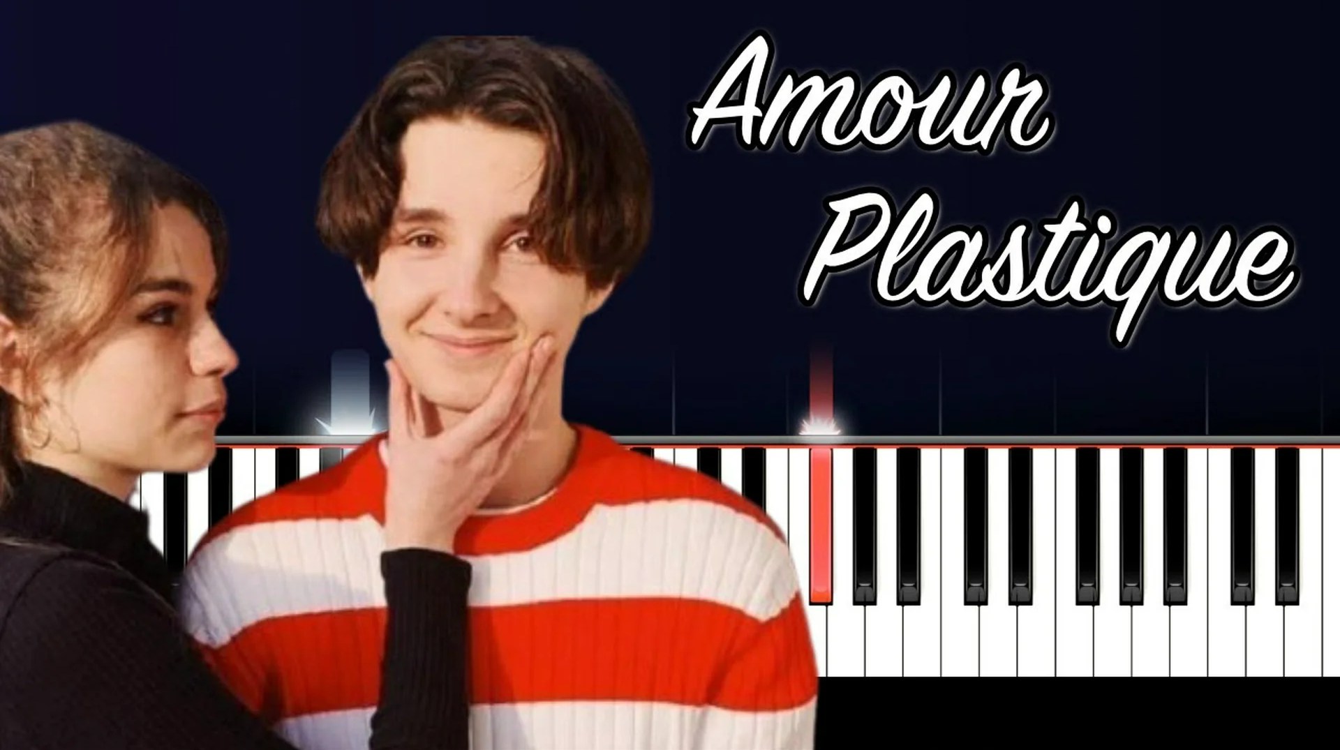 VIDEOCLUB – Amour plastique Piano Tutorial Facile avec PAROLES