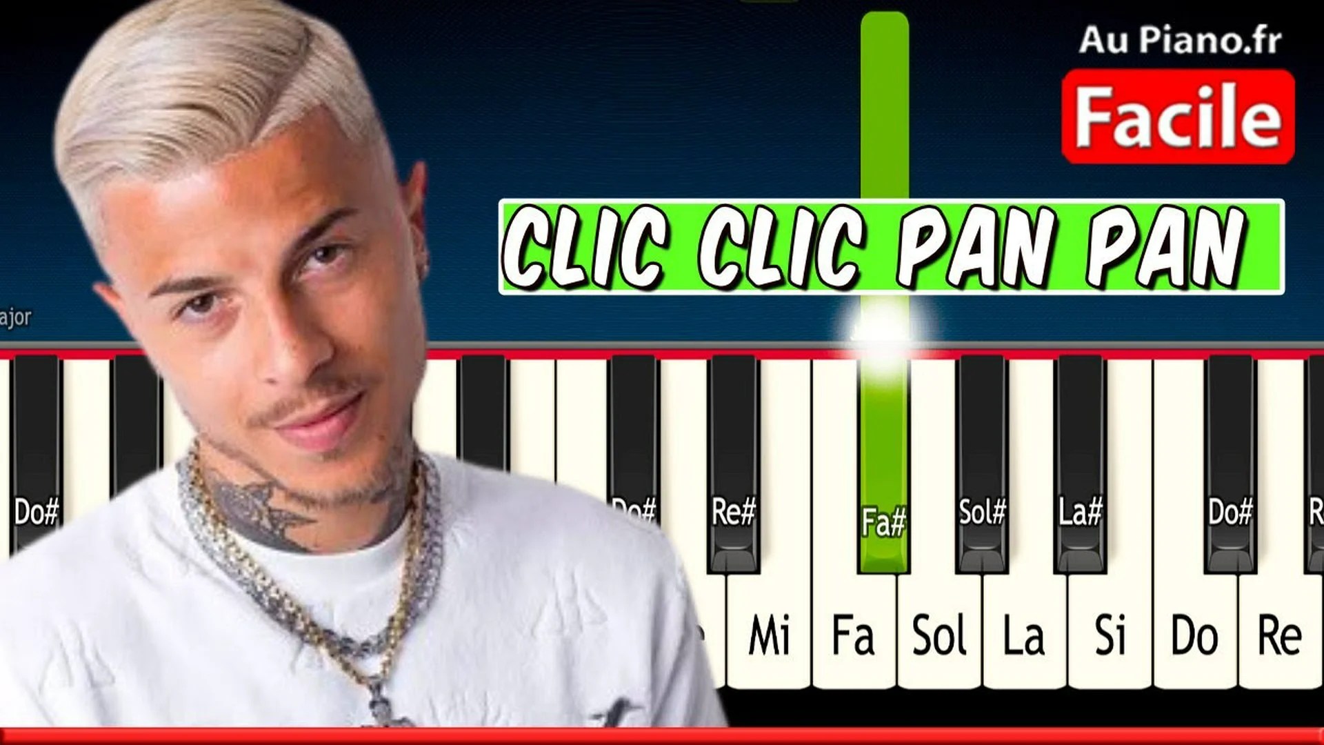 Yanns – Clic clic pan pan – Piano Tutorial Facile (Partition)