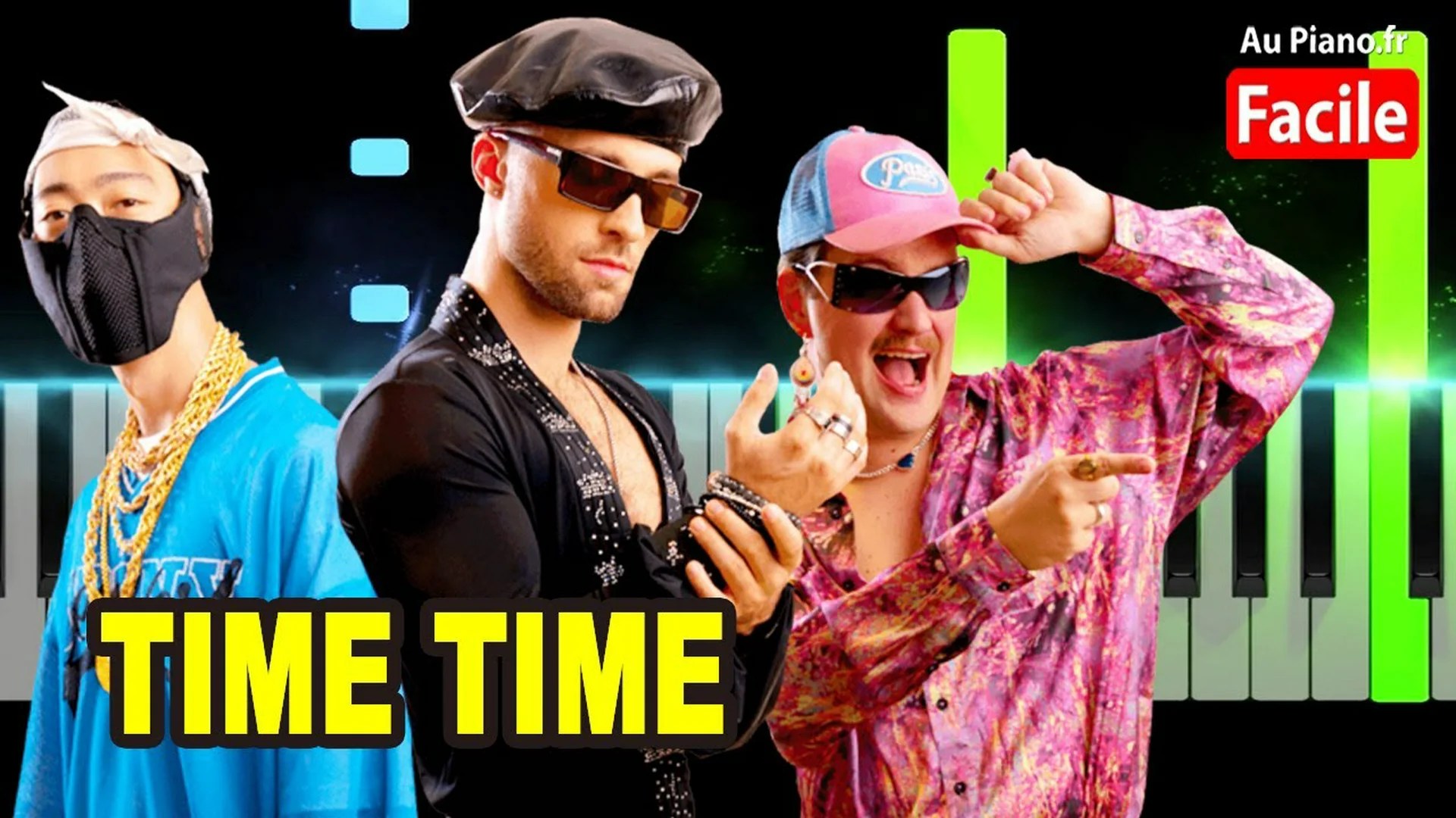 Trei Degete Time Time Piano Cover Tutorial Instrumental  Karaoké Paroles