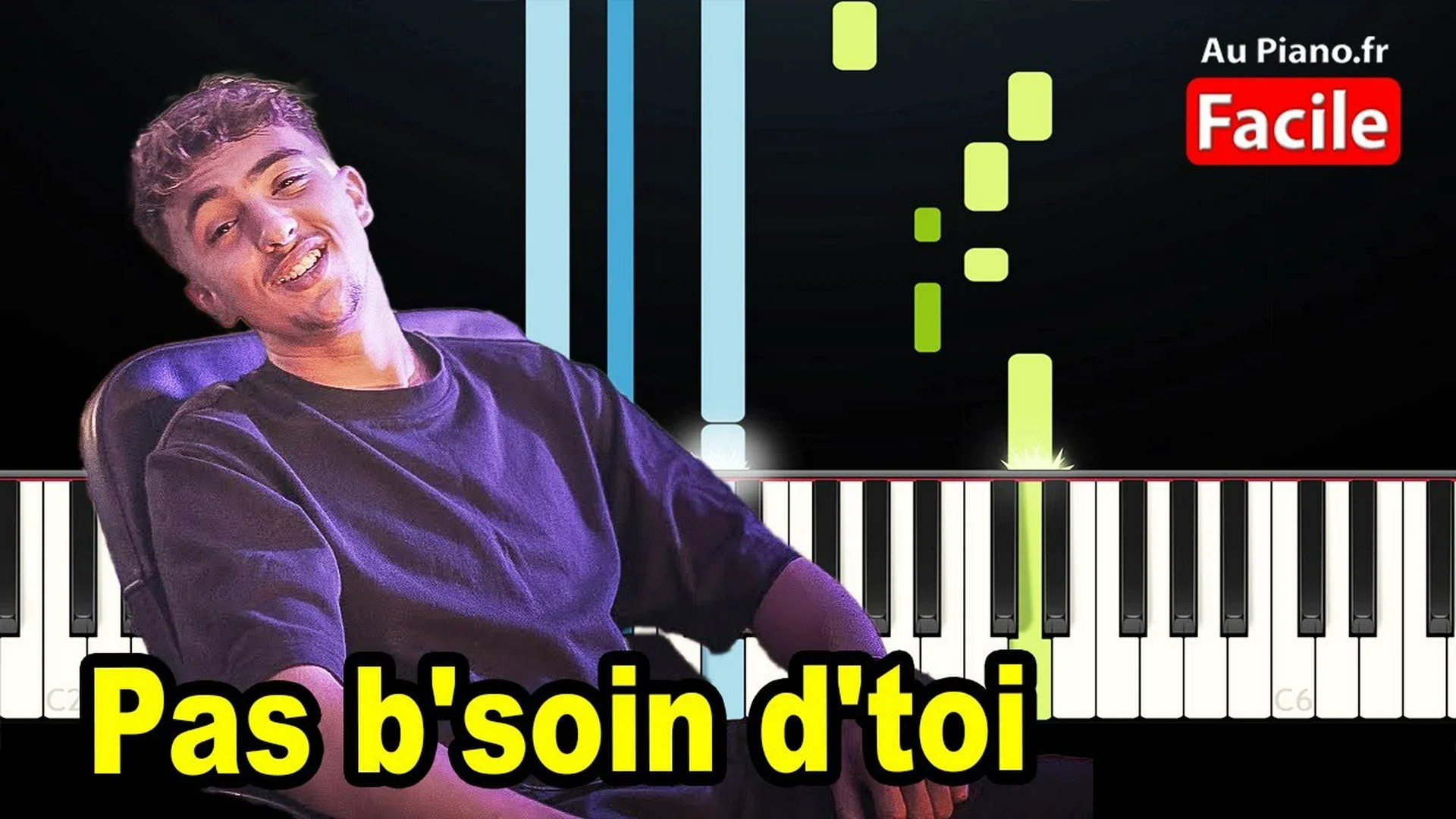 Inoxtag Pas b&rsquo;soin d&rsquo;toi ft. La Sirène – Piano Cover Tuto Facile  Paroles