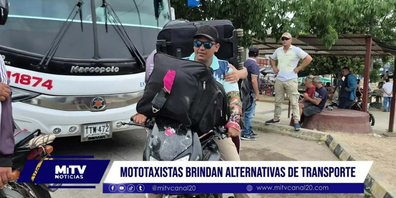 Mototaxistas brindan alternativas de transporte